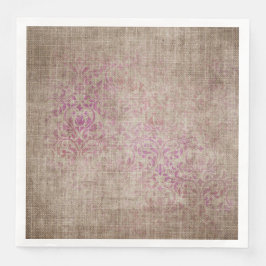 Serviette En Papier Texture des Damas vieilles
