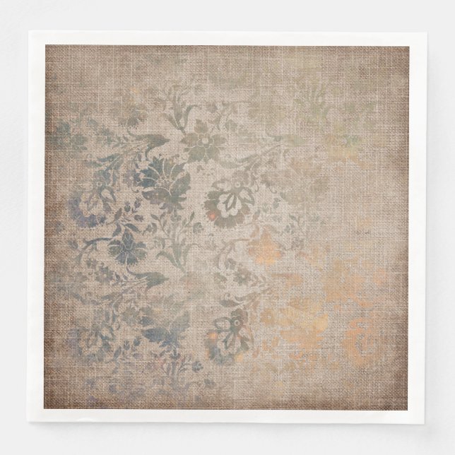 Serviette En Papier Texture des Damas vieilles (Devant)