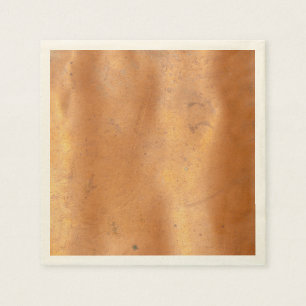 Serviette En Papier Texture en cuivre métallique