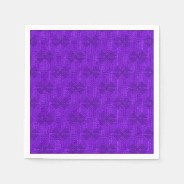 Serviette En Papier Texture géométrique violet vif. (Devant)