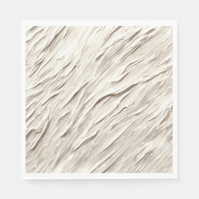 Serviette En Papier Texture ivoire Abstraite (Devant)