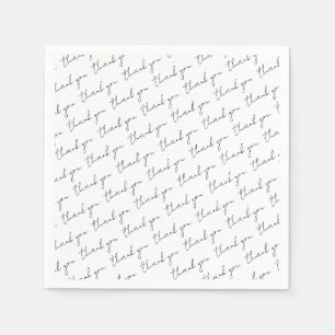 Serviette En Papier Thank You Paper Napkins Script 
