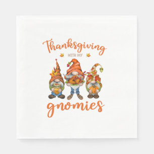 Serviette En Papier Thanksgiving Avec Mes Gnomies Les Gnomes D'Automne