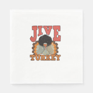Serviette En Papier Thanksgiving & Fall Apparel, Jive Turquie - Retro 