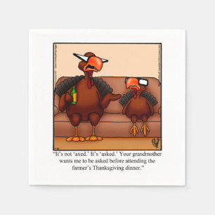 Serviette En Papier Thanksgiving Humour Cocktail Party Napkins