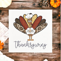 Thanksgiving Script Turquie Donner Merci Plate