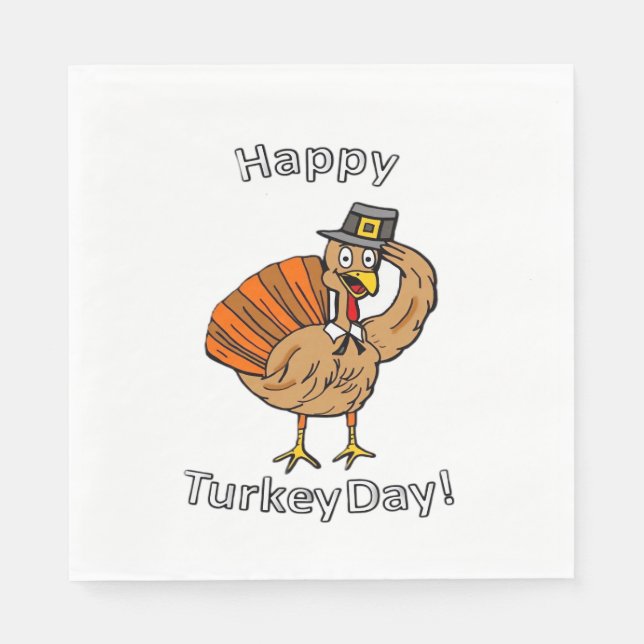 Serviette En Papier Thanksgiving (Style 2) T-shirt classique (Devant)