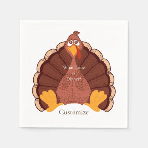 Serviette En Papier Thanksgiving Turkey Thunder Cove