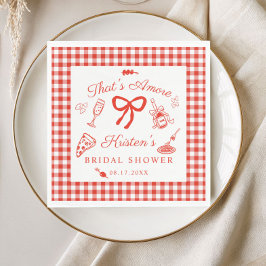 Serviette En Papier That's Amore Italian Pizza Bridal Shower