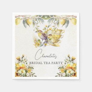 Serviette En Papier Thé de mariage vintage Lemon 
