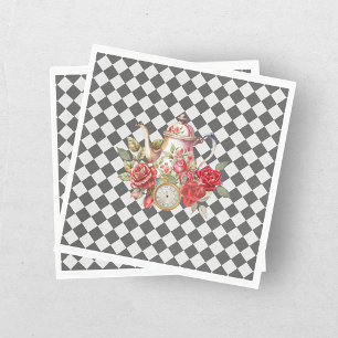 Serviette En Papier Thé Party Alice au Pays des Merveilles Fille Anniv