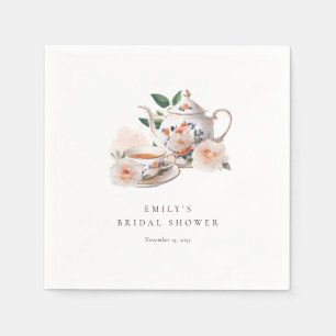 Serviette En Papier Thé Party Élégant Shower de Mariée