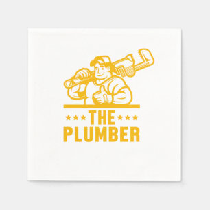 Serviette En Papier The Plumber Plumbing Tool Tools Profession Gift