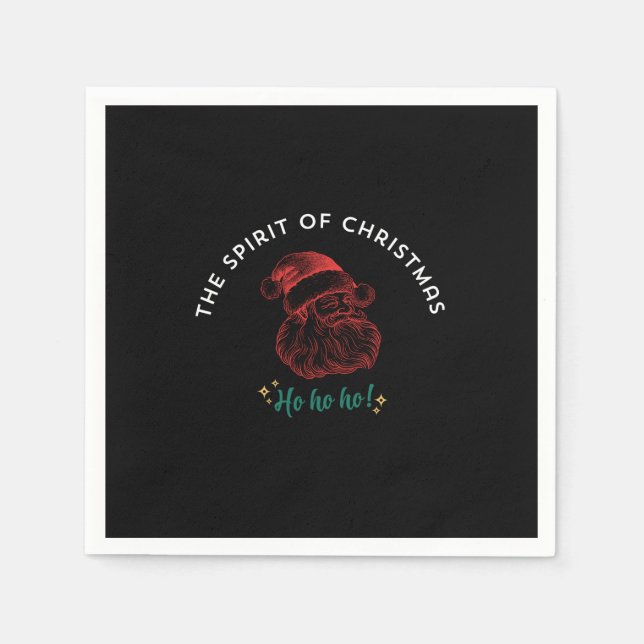 SERVIETTE EN PAPIER THE SPIRIT OF CHRISTMAS (Devant)