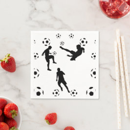 Serviette En Papier The World of Football Paper Napkin