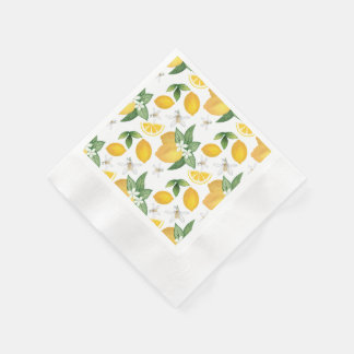 Serviette en papier thème Amalfi Citron