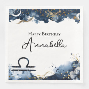 Serviette En Papier Thème Astral Anniversaire Scorpion