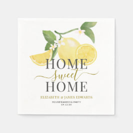 Serviette En Papier Thème Citron Accueil Sweet Home Fête de chauffage 