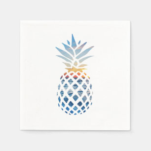 Serviette En Papier Thème de fête d'anniversaire Tropical Pineapple