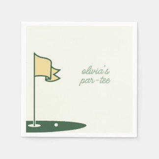 Serviette En Papier Thème de golf Anniversaire Parc Tee Napkins