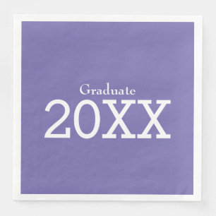 Serviette En Papier Thème de graduation Lilac Papier pourpre Napkin