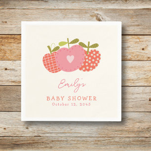 Serviette En Papier Thème de pomme Whimsical Baby shower d'automne ros