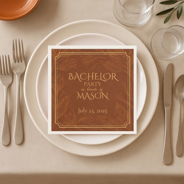 Serviette En Papier Thème de soirée fumeur pour enterrement de vie de  (Créateur téléchargé)