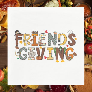 Serviette En Papier Thème de Thanksgiving