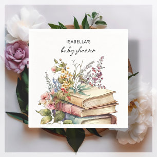 Serviette En Papier Thème du livre   BABY SHOWER