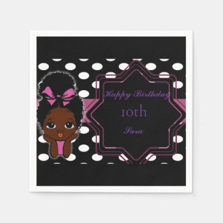 Serviette En Papier Thème Glam Girl