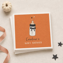 Thème Halloween Biberon Nœud Fête de Naissance Aut