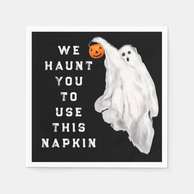 Serviette En Papier Thème Halloween Booze et Cocktails (Devant)
