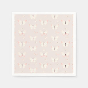 Serviette En Papier Thème Papillon Anniversaire
