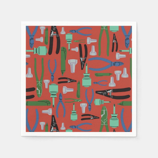 Serviette En Papier Thème professionnel construction (Devant)