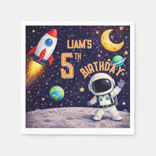 Serviette En Papier Thème spatial Espace extra-atmosphérique Navire-fu