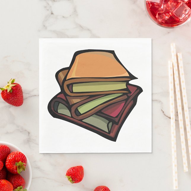 Serviette En Papier Three Old Books Stacked Together (Créateur téléchargé)