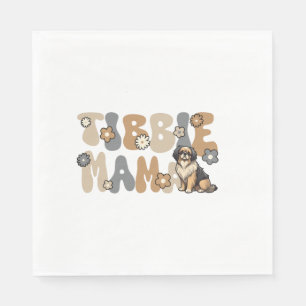 Serviette En Papier Tibetan Spaniel Groovy Tibbie Maman