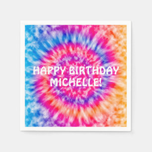 Serviette En Papier Tie Dye