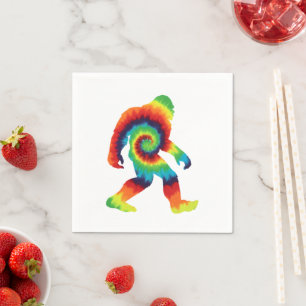Serviette En Papier Tie Dye Bigfoot