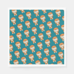 Serviette En Papier Tigre adorable