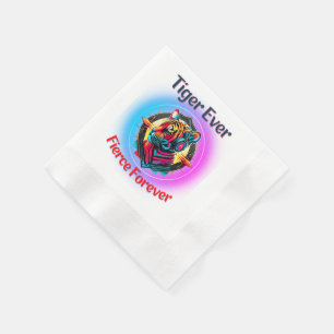 Serviette En Papier Tigre coloré