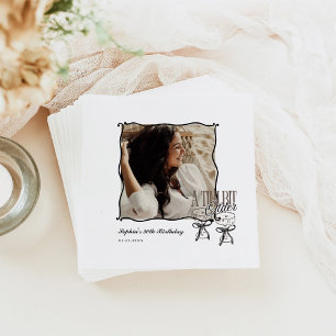 Serviette En Papier Tini Bit Vider Espresso Martini Party Photo Napkin