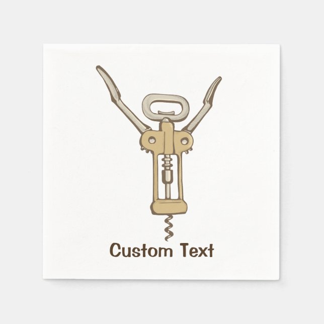 Serviette En Papier Tire-bouchon (Devant)