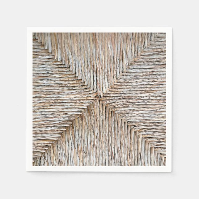 Serviette En Papier Tissu en fibre de bambou naturel symétrique (Devant)