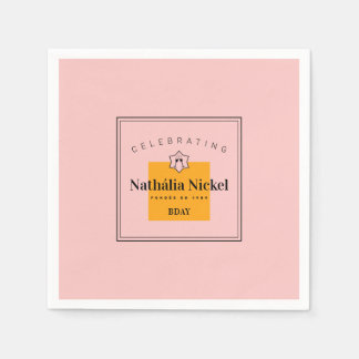 Serviette En Papier Toast au champagne