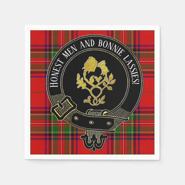Serviette En Papier Toast écossais ou vos serviettes de texte (Devant)