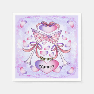 Serviette En Papier Toast To Love mariage serviettes