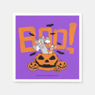 Serviette En Papier Tom & Jerry Happy Halloween Boo