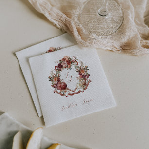 Serviette En Papier Tomber dans l'amour Cimetière Mariage des fleurs