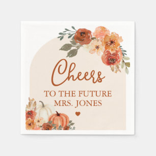 Serviette En Papier Tombez amoureux Future Mrs Terrracotta Enterrement